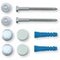 Kit de fixation WC et bidet chevilles courtes 6 x 80